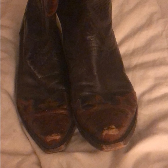 Black Jack hand tooled cowboy boots - Picture 4 of 4